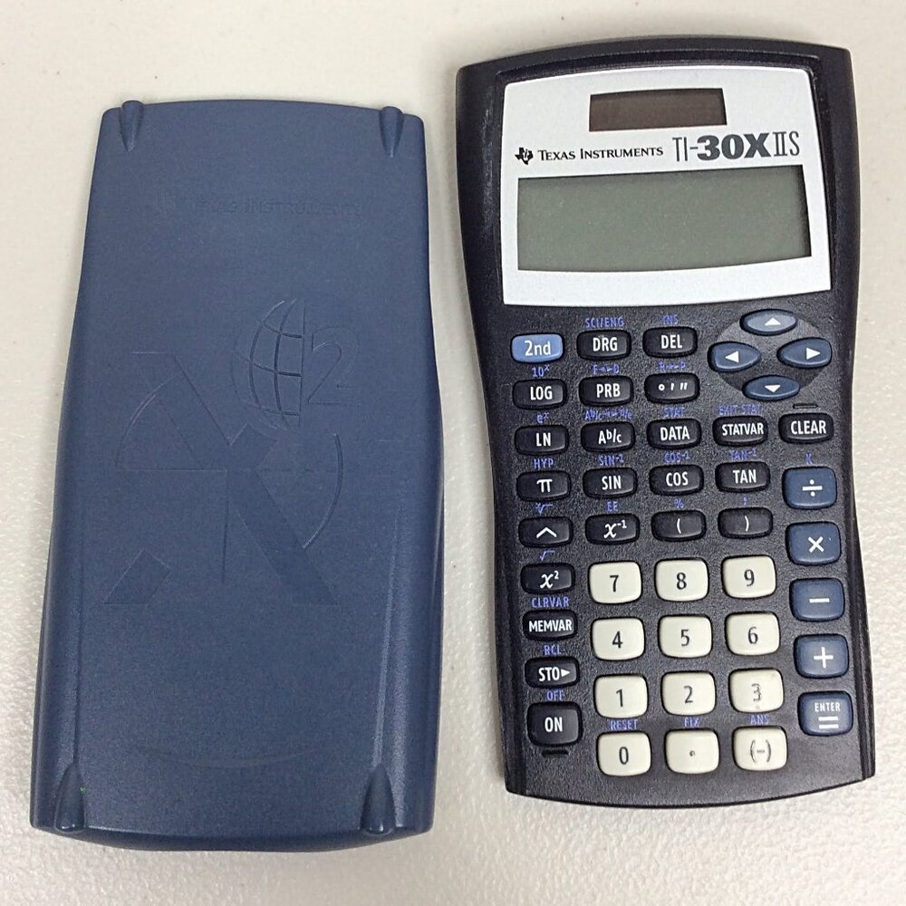 Texas Instruments TI-30X‎ II S Scientific Calculator Tested Works Great Blue